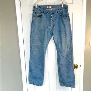Vintage 501 Levi's Straight Blue Jeans